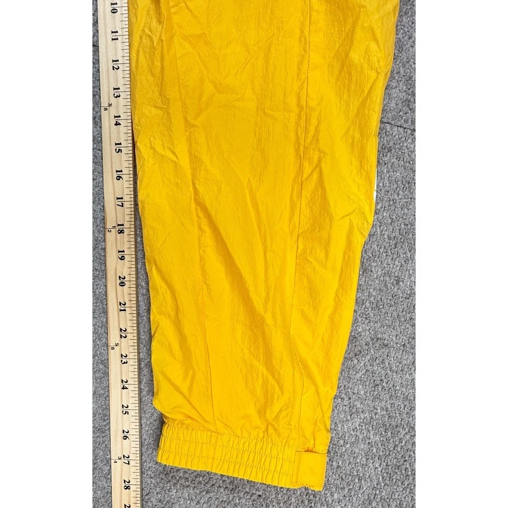 Adidas Paolina Russo Women's Yellow Buckle‎ Waist Windbreaker Track Pants Size L